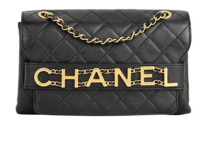 Enchained Logo Flap Bag, front view